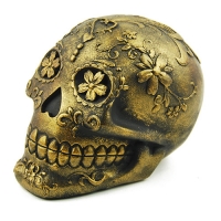 Gold Sugar Skull